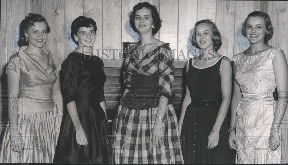 1955, Jackson County Maid of Cotton participants, winners, Alabama - Historic Images