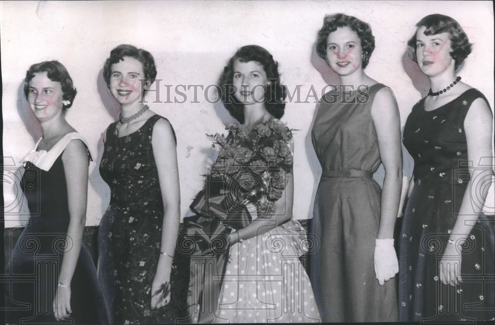 1955, Henry County Maid of Connton contestants, winners, Alabama - Historic Images