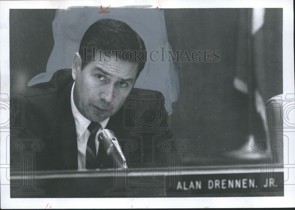 1967 Press Photo Alan Drennen Jr., Birmingham, Alabama City Council - abno01714 - Historic Images