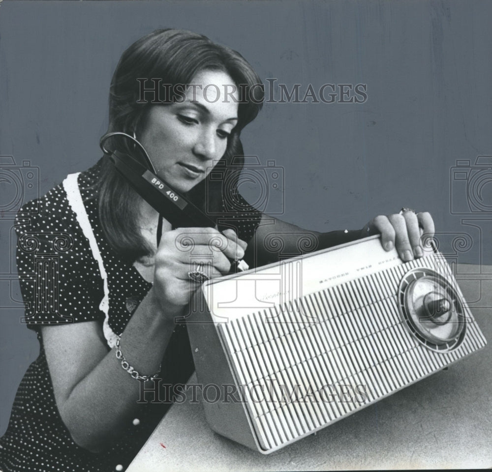 1974 Judy Trucks shows how to mark items for identification, Alabama - Historic Images