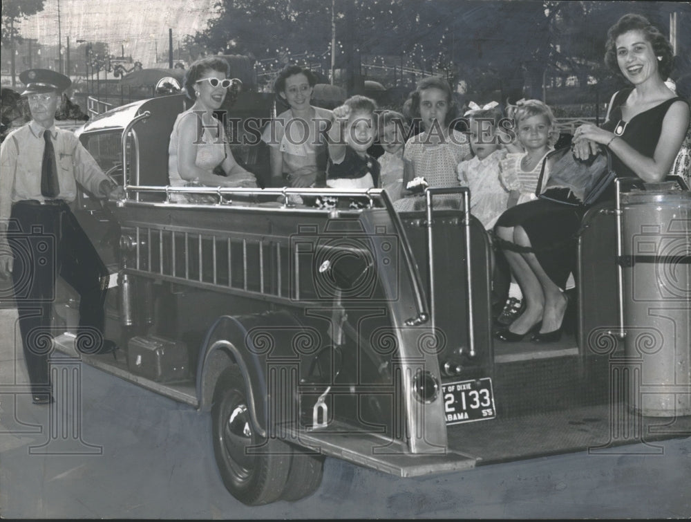 1955, Kiddieland Park - Ride on Mom&#39;s Day Out, Birmingham, Alabama - Historic Images