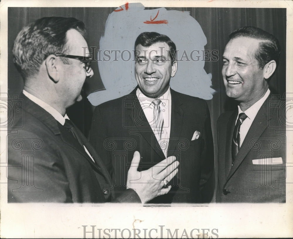 1965, Bill Dickinson, US Representative, Speaks with Other Men - Historic Images