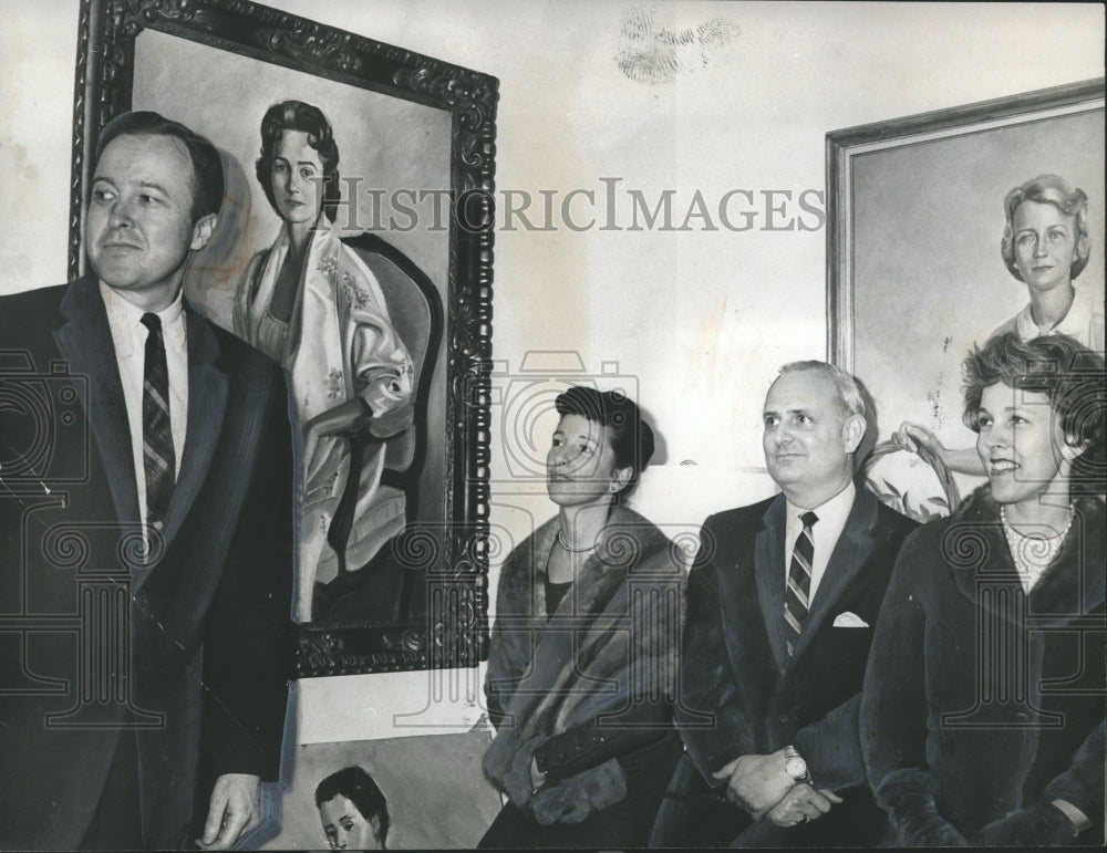 1963, Physicians and Wives, Visitors at Artist Studio Tour - Historic Images