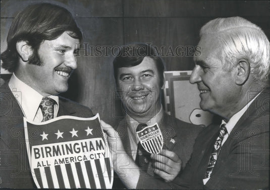 1971, Birmingham rugby team gets All-America City patches, Birmingham - Historic Images