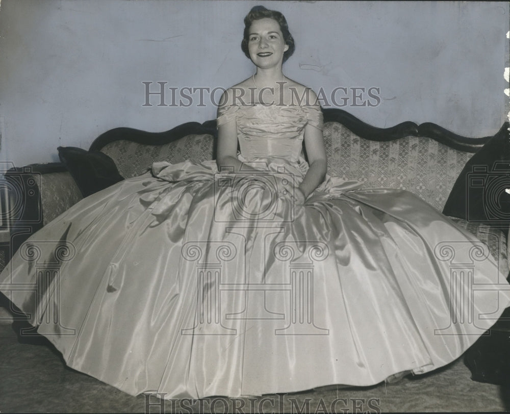 1955 Press Photo Miss Frances Beach Bell, Club Woman - abno01985 - Historic Images