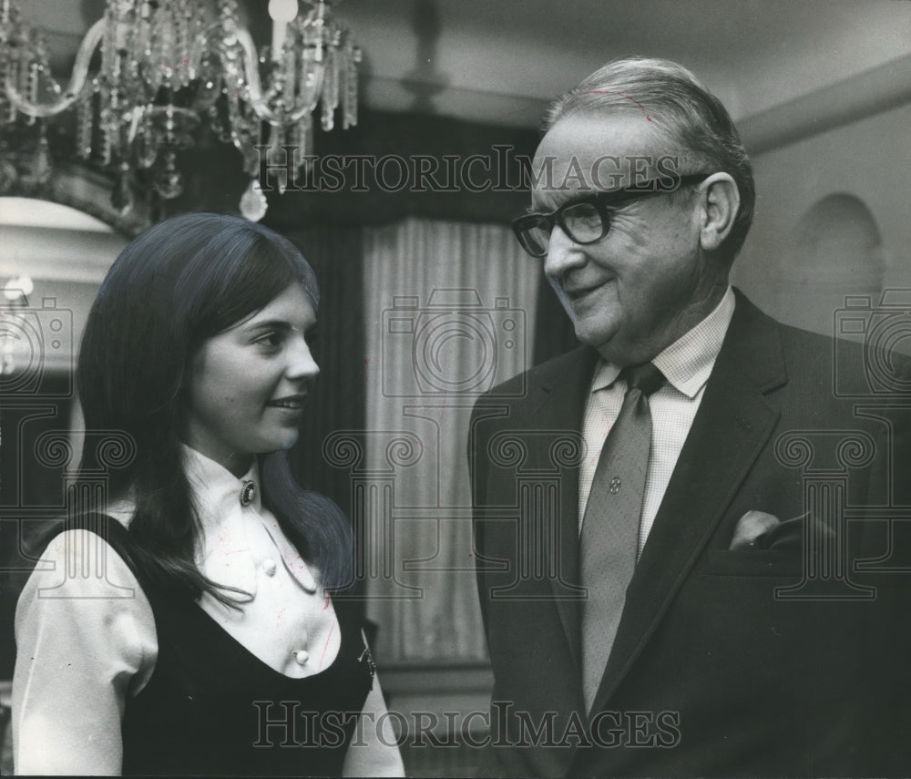 1970 Press Photo Jackson State University Homecoming Queen and Dr. Cole, Alabama - Historic Images