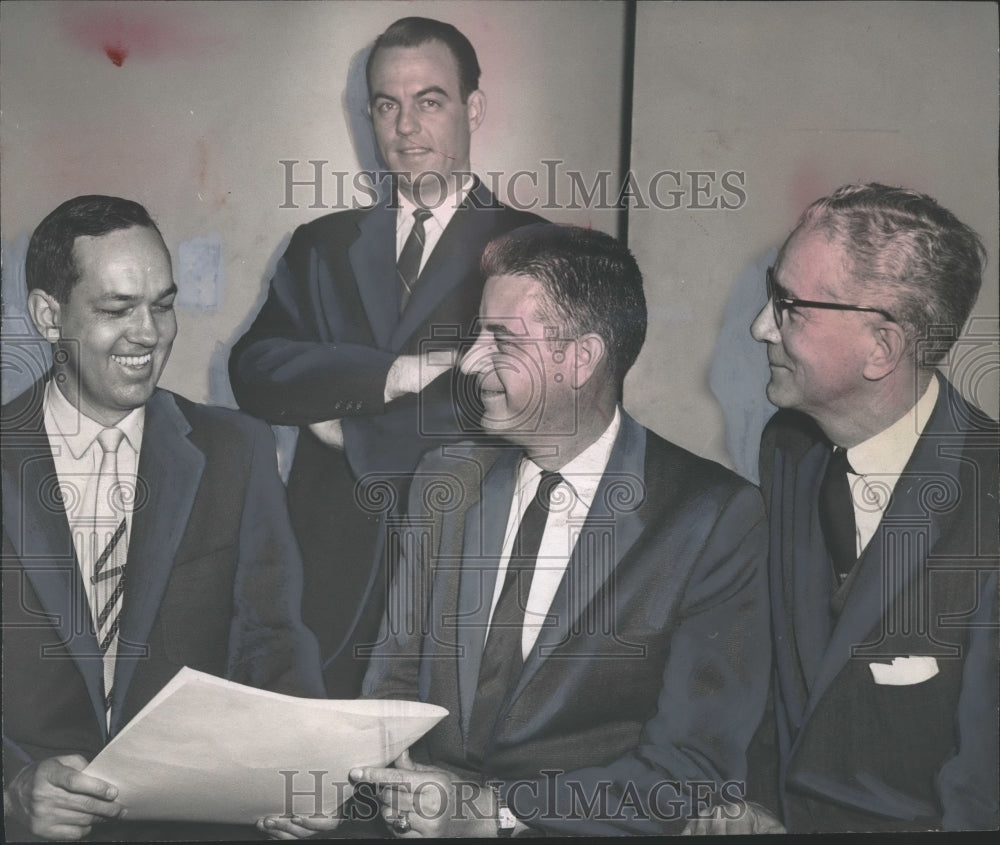 1958 Press Photo New Officers of Birmingham Legal Aid Society at Election Meet - Historic Images