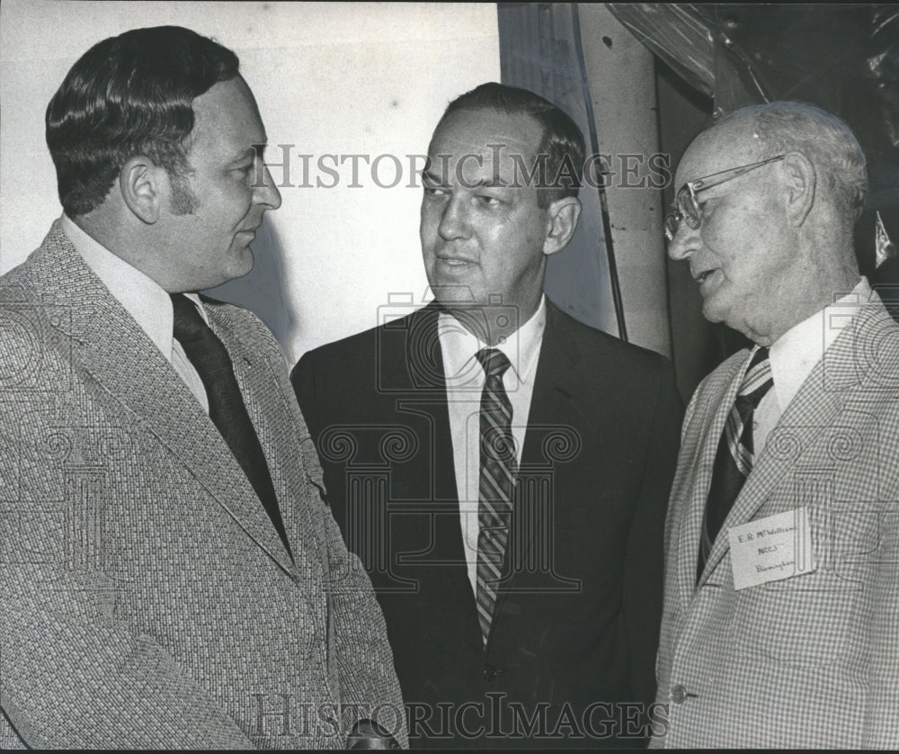 1972 Birmingham Civic Leader Frank Dominick at Police-Community Meet - Historic Images