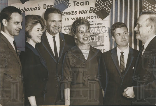 1962, Democratic Leaders at New County Headquarters - Birmingham - Historic Images