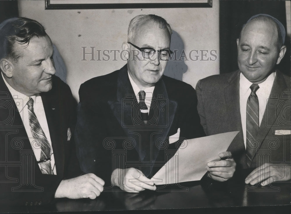 1958, The Reverend Herschell Hamner, Clergyman, with Colleagues - Historic Images