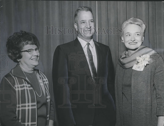 1969, Judge Fowler speaks at Alabama women's club opening session - Historic Images