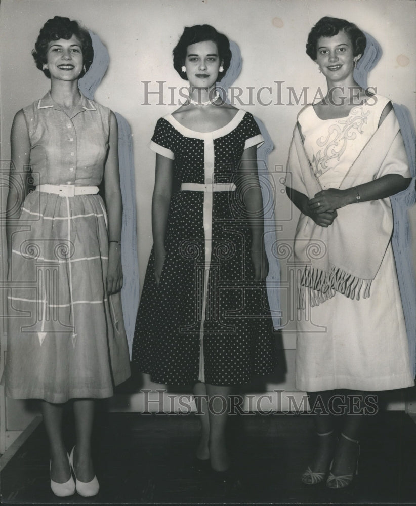 1954, Finalists of the Clay County Maid of Cotton Competition - Historic Images