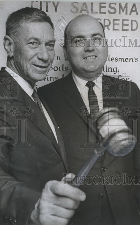 1963, Walter F. Coxe and Keith Williams of City Salesman's Club - Historic Images