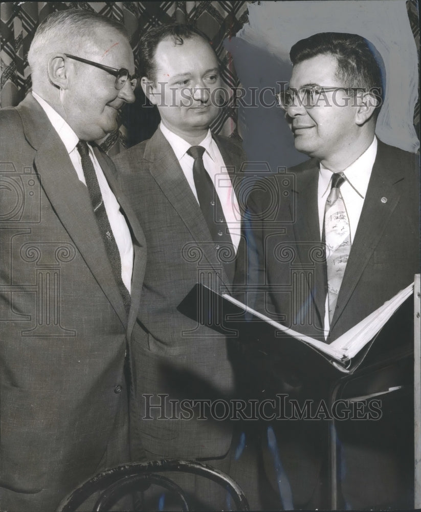 1956 Newly Elected Trudeau Society Officers at Meeting, Physicians - Historic Images