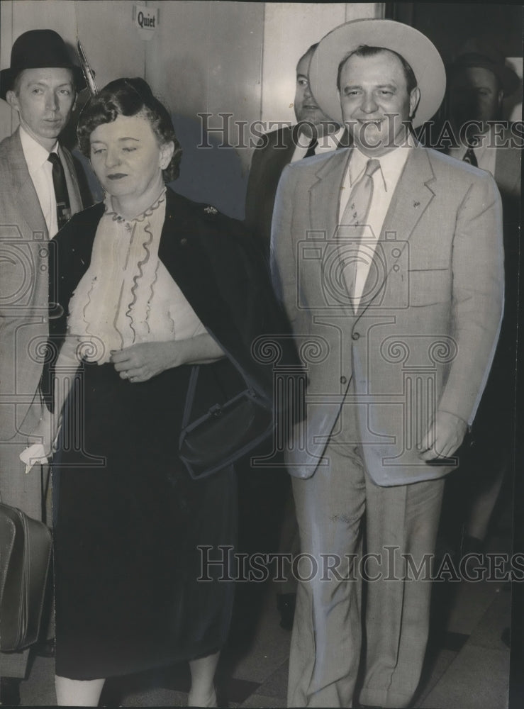 1955, Albert Fuller with Others leaving Phenix City, Alabama Court - Historic Images