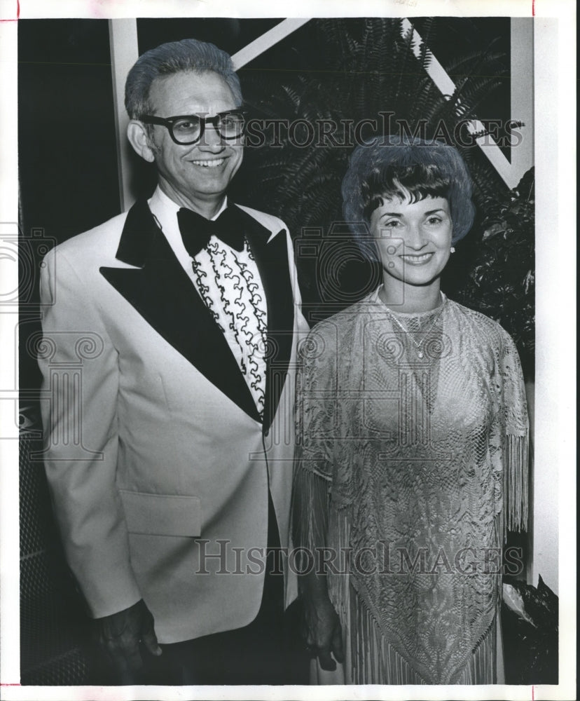 1976, Mr. and Mrs. J. B. Hanks at Cloud Room for President&#39;s Ball - Historic Images