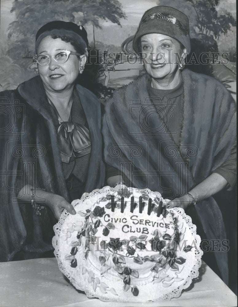 1958, Past presidents of the Civic Service Club at Downtown Club - Historic Images