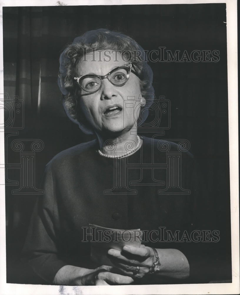 1965 Press Photo Della Hall, Birmingham News Employee, BPW Club - abno02603 - Historic Images