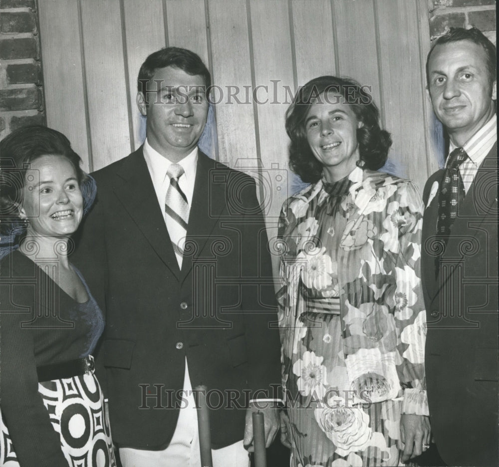 1973 Press Photo Partygoers Mr. & Mrs. Edward Pascoe, Mr. & Mrs. Morris Hackney - Historic Images
