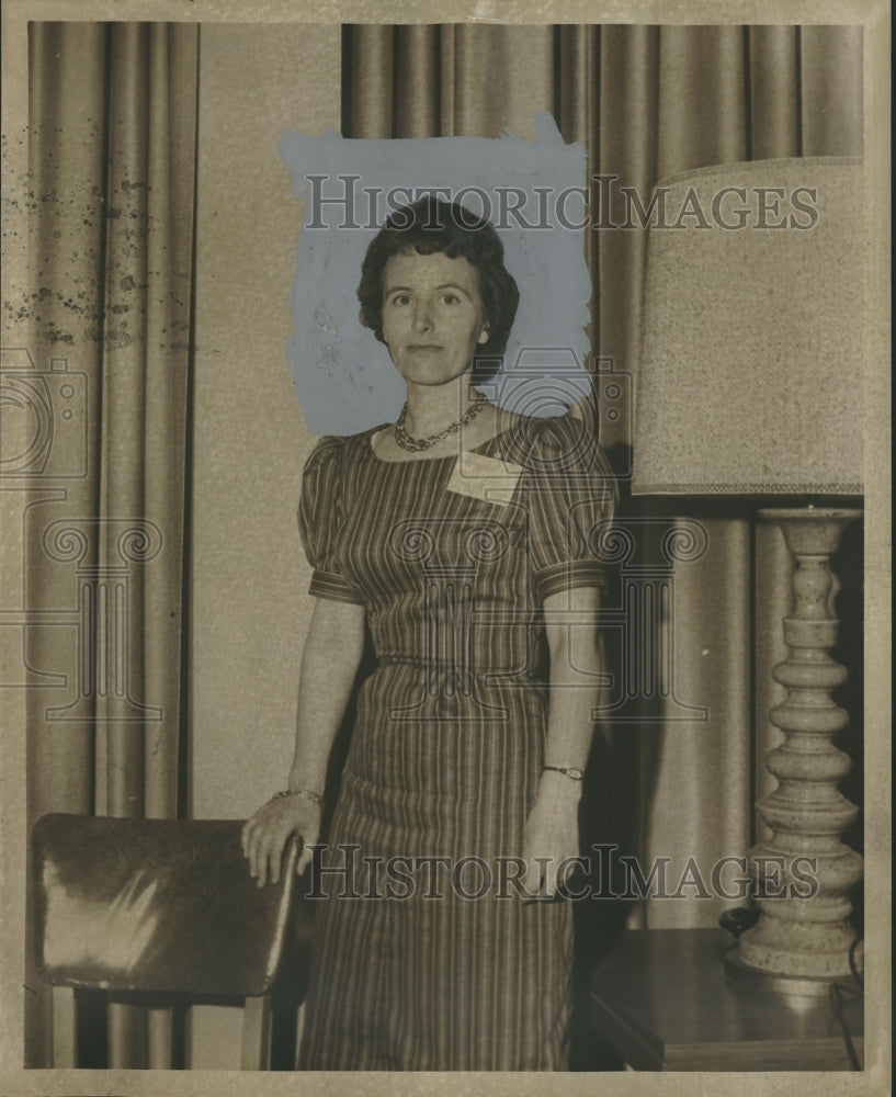 1962 Press Photo Mrs. Clyde J. Ellis, President of American Legion Auxiliary-Historic Images