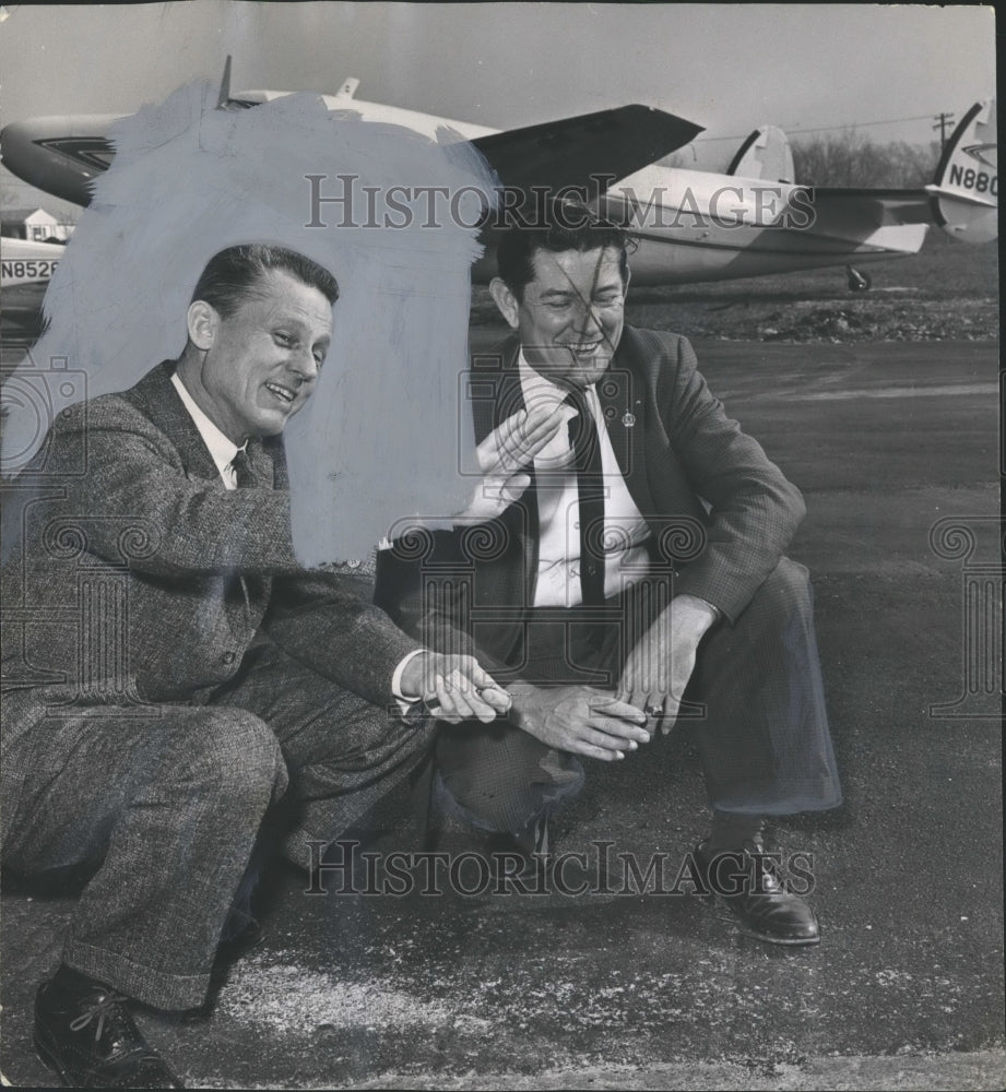1966, Jefferson County Board of Education Robert L. Ellis with Plane - Historic Images