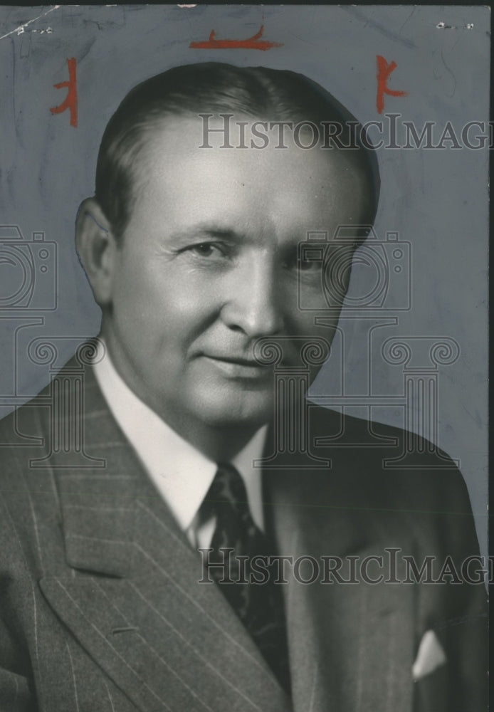 1956, Houston Cole, president of Jacksonville State Teachers College - Historic Images