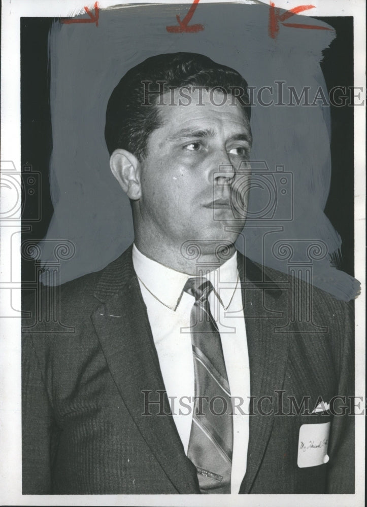 1968 Press Photo Howard Foote, President of Chamber of Commerce, Center Point - Historic Images