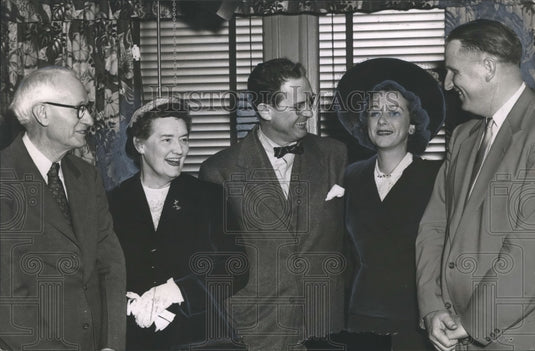 1953, Democratic Party leaders meet with National Chairman, Alabama - Historic Images