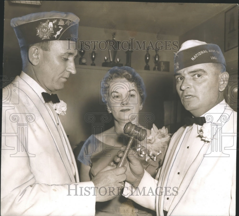 1962, Veterans of Foreign Wars Commander James C. Crouch with Others - Historic Images