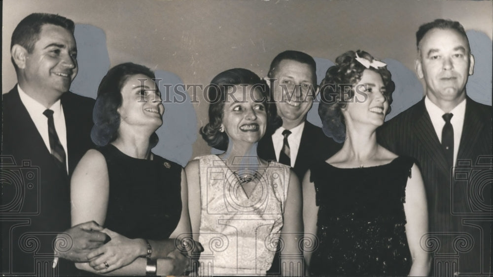 1964 Press Photo John Bankhead and other Jasper residents at cocktail party - Historic Images