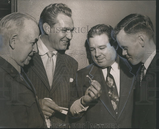 1952, Forrest Tucker Receives Key to the City, Birmingham, Alabama - Historic Images