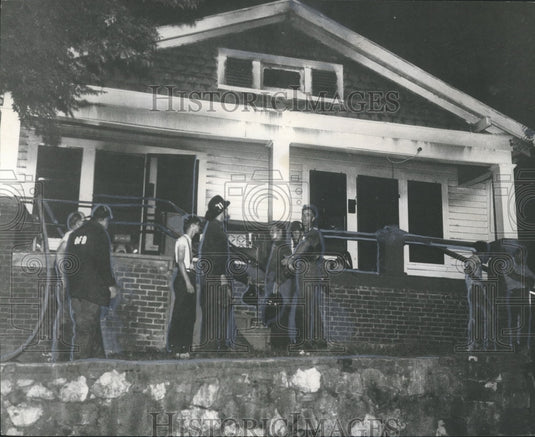 1971, Fire Fighters at Deadly Fire, Birmingham , Alabama - abno03111 - Historic Images