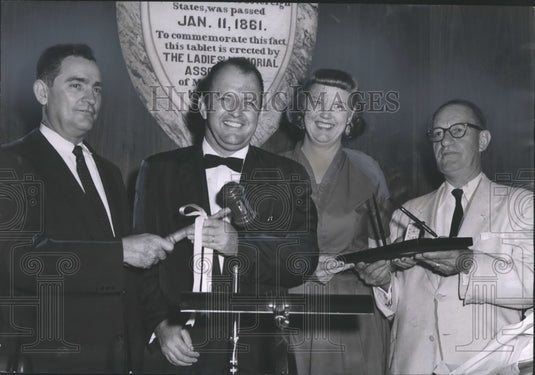 1955, Alabama House Speaker Rankin Fite Receives Gifts at Session End - Historic Images
