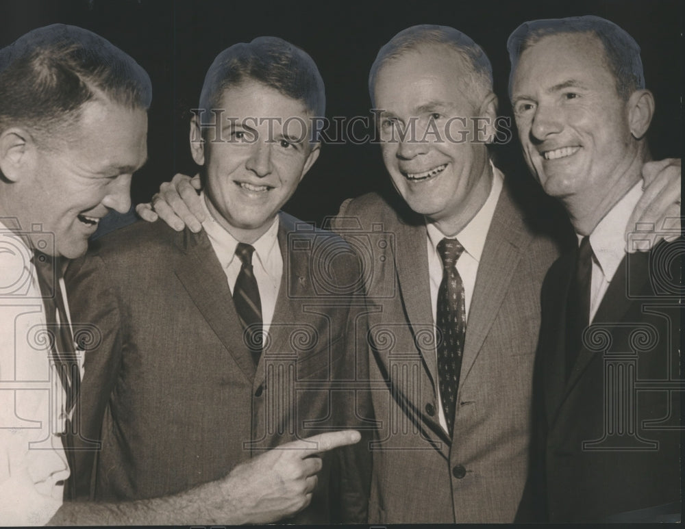 1964 Press Photo merger leaders, Bill Cole, Fred Benecker, Henry Graham, W. Nall - Historic Images