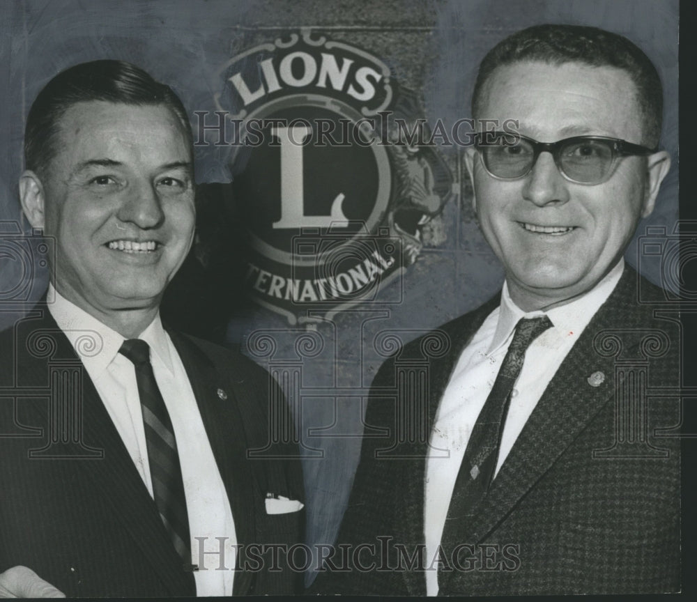 1963, Officers at Tarrant Lions Club charter ceremonies, Alabama - Historic Images