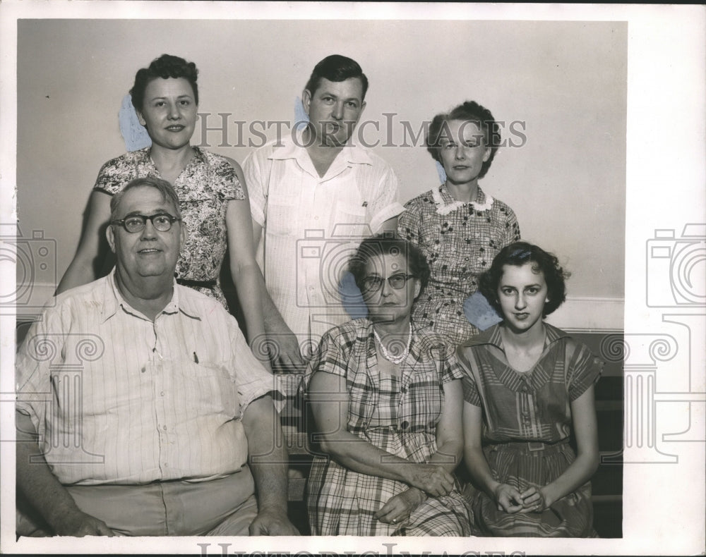 1953 Press Photo Baldwin County, Alabama Tax Employees - abno03241 - Historic Images