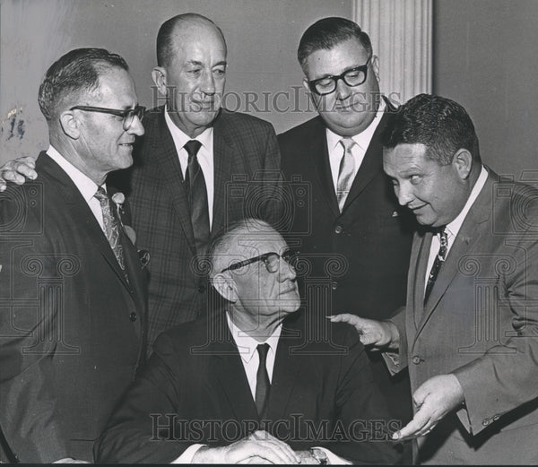 1966, Alabama Senator Walter Givhan with others, Alabama - abno03297 ...