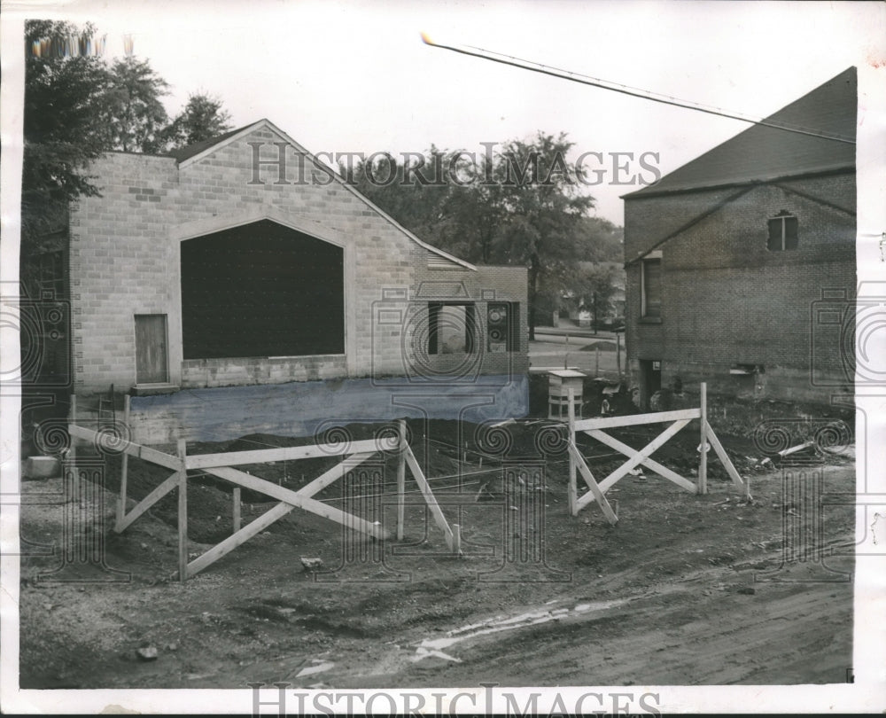 1952, Beverly Methodist Church - Construction, Birmingham, Alabama - Historic Images