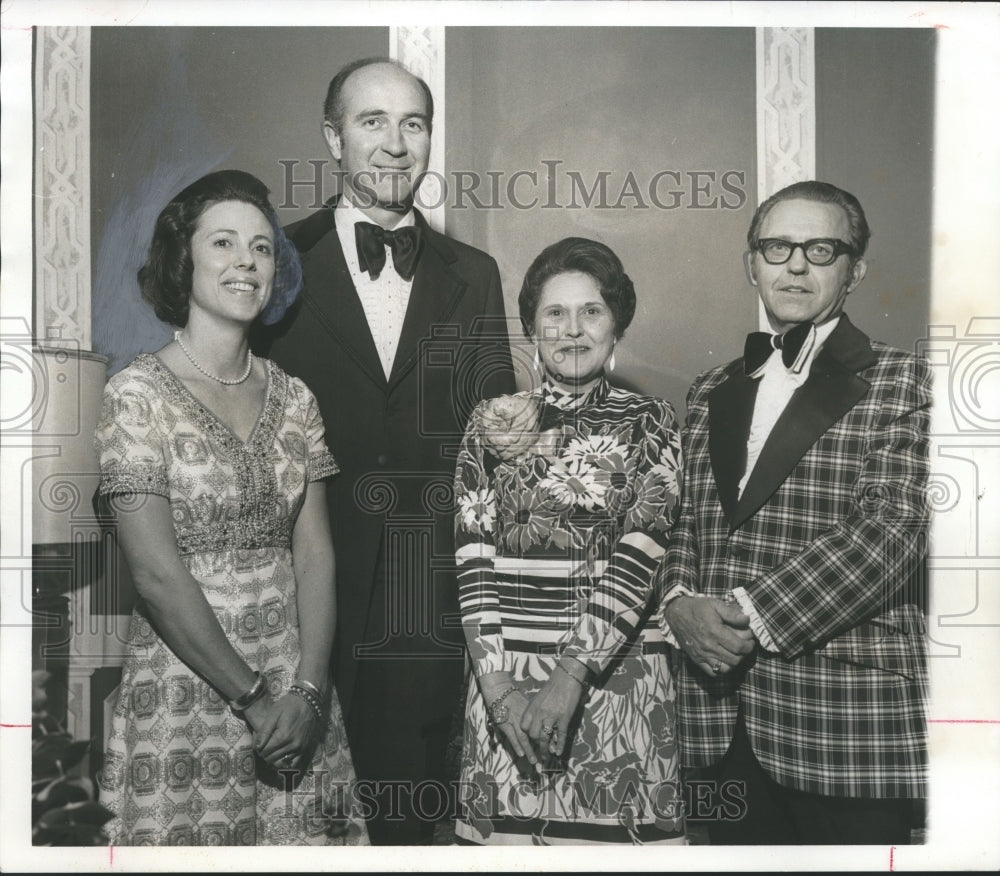 1973, Dental Society, Auxiliary members at Christmas Dance, Alabama - Historic Images