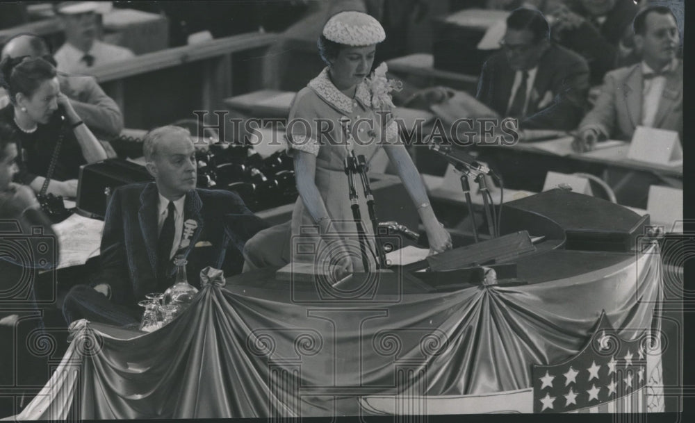 1960, Mrs. Dorothy Vredenburgh Before Democratic National Committee - Historic Images