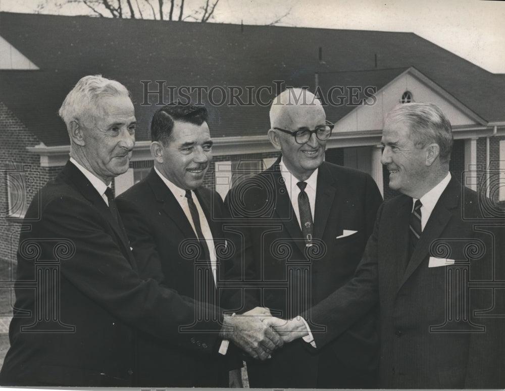 1962, Jefferson County mayors, fire chiefs, others in Mountain Brook - Historic Images