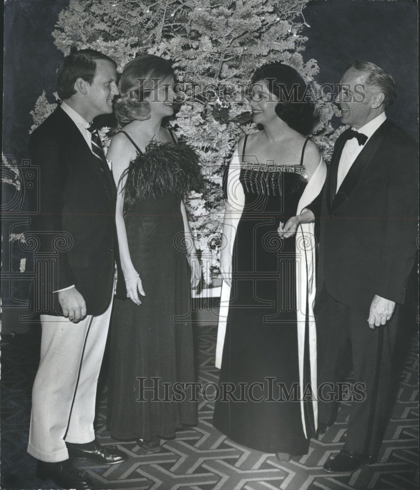 1973, Virginia Goodson, Tommy Benners with Others at hosted party - Historic Images