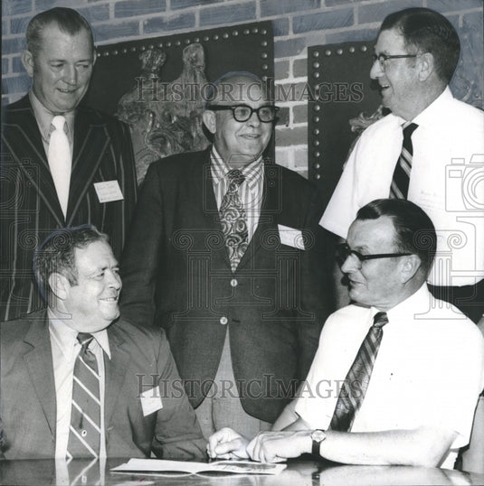 1971, Alabama Association of County Commissions Members at Meeting - Historic Images