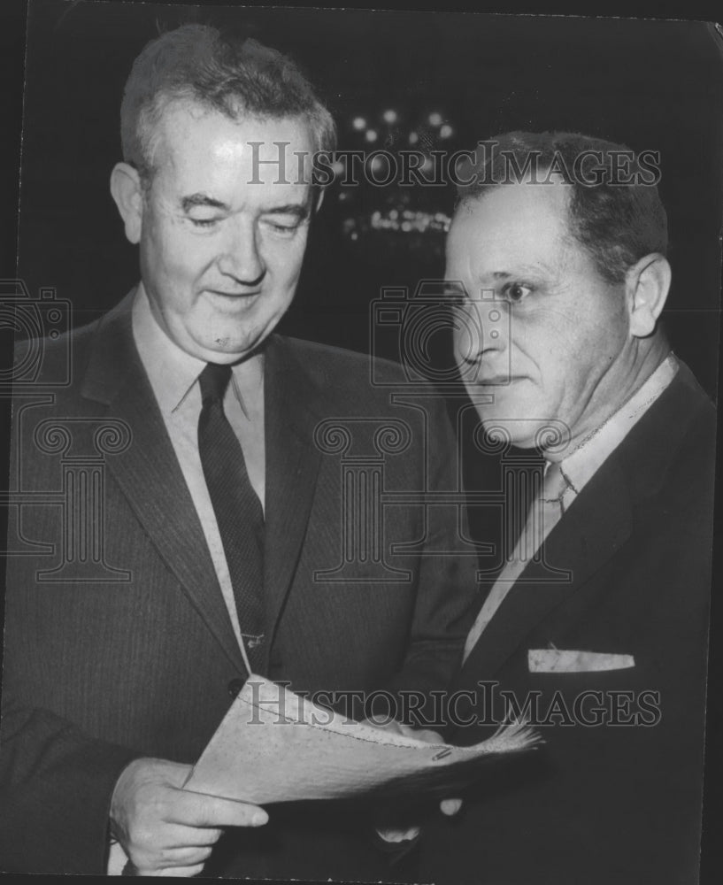 1960, Attorney general MacDonald Gallion with Senator John Sparkman - Historic Images