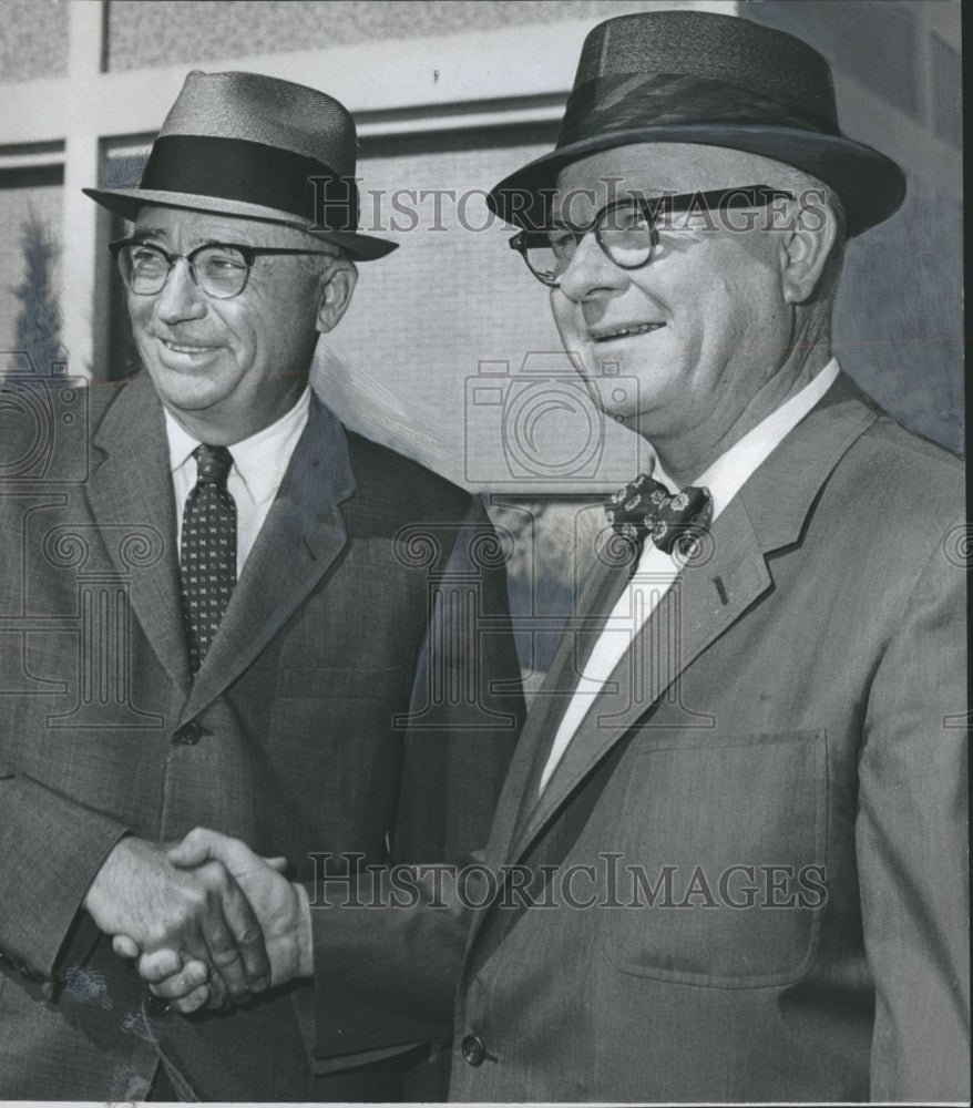 1963, John A. Hand, Ervin Jackson Open First National Bank Branch - Historic Images