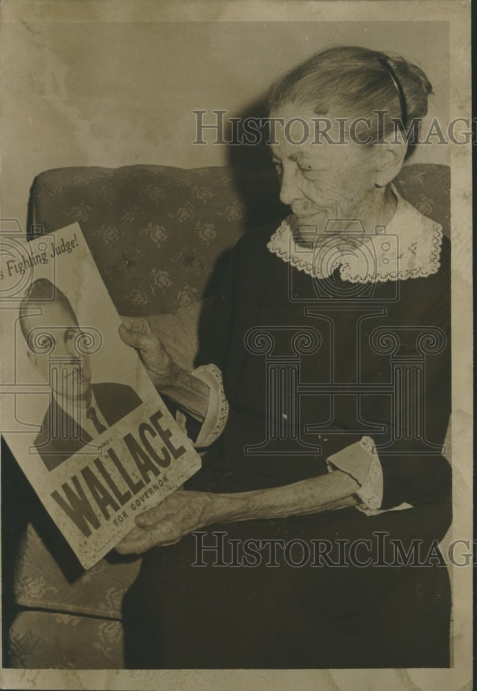 1963, Mrs. G. O. Kate Watson, Grandmother of Governor George Wallace - Historic Images