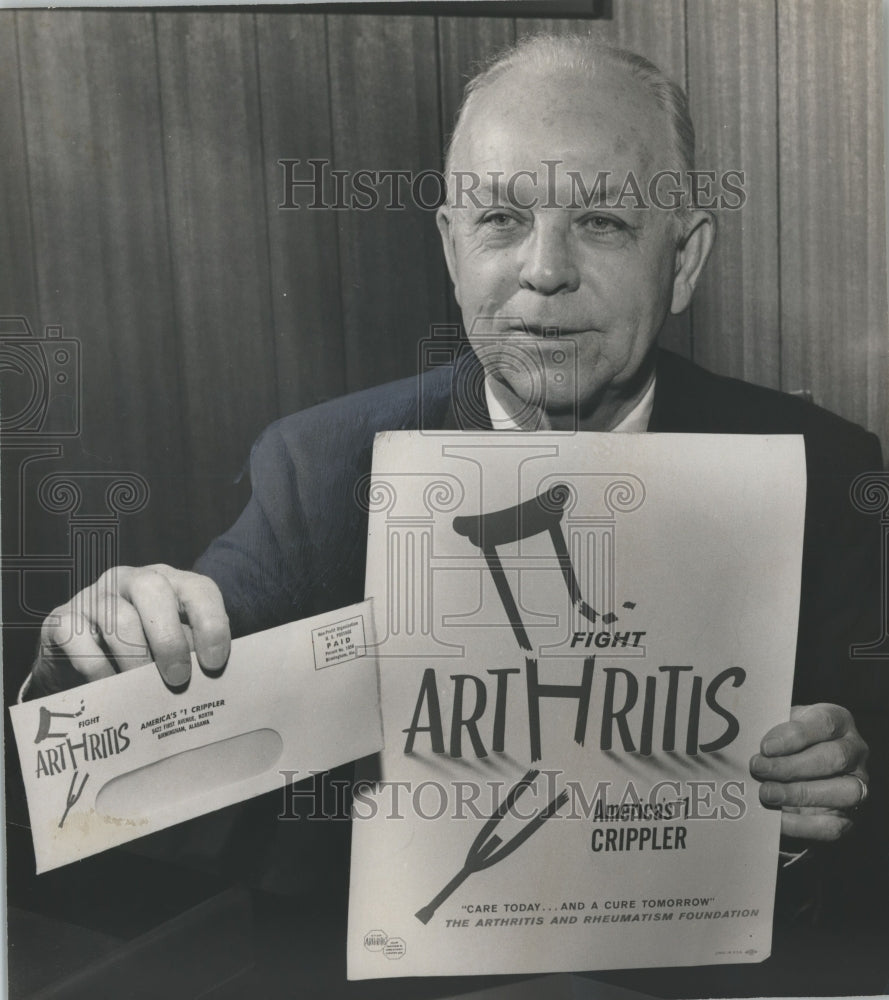 1961, Bewnab H. Waters Fights Arthritis in Birmingham, Alabama - Historic Images