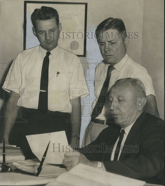 1961, Alabama Water Improvement Commission's top officials, Alabama - Historic Images