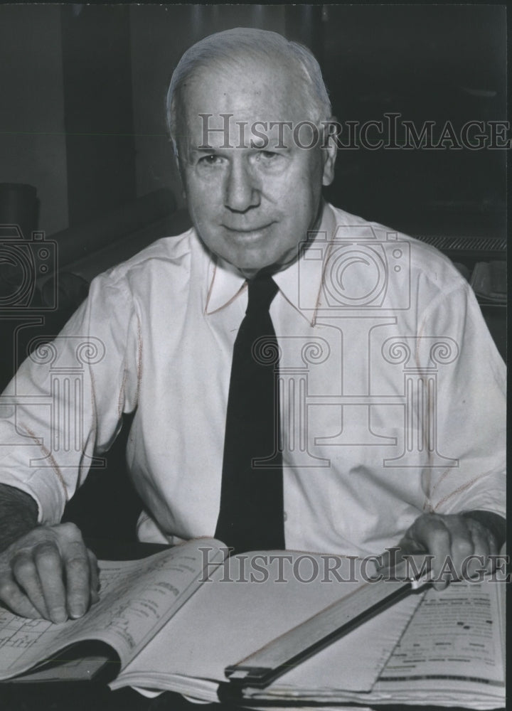 1957 Press Photo Dr. John Gallilee, President Emeritus University of Alabama-Historic Images