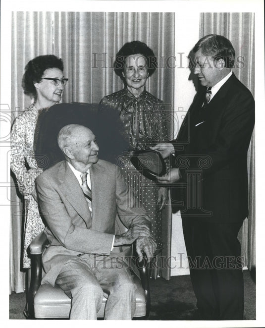1981, Claud. M. Elrod Receives Award - abno04158 - Historic Images